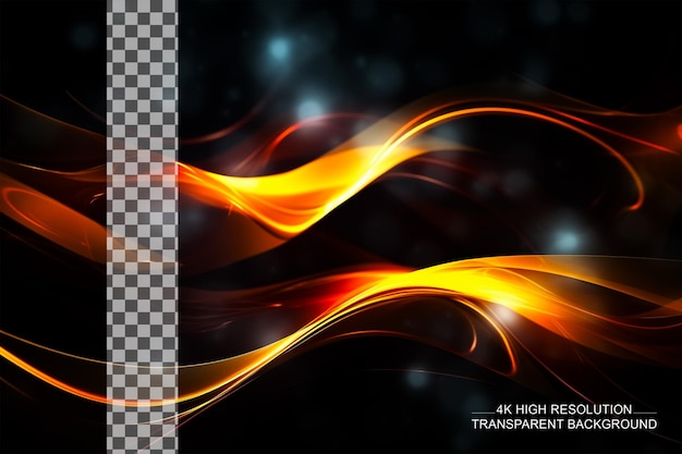 PSD realms abstraction light effect dynamically and on transparent background