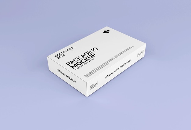 Rectangle box mockup for product packaging