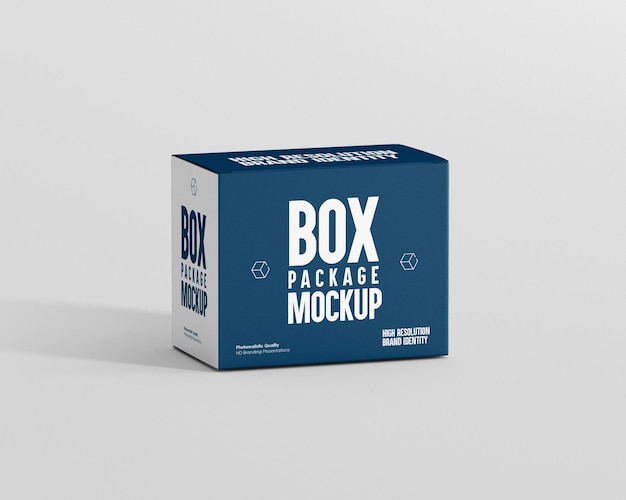 rectangle packaging box mockup