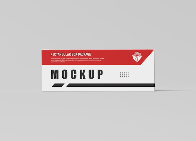 Rectangular box mockup for Medicine package