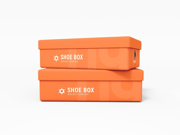 Rectangular Shoe Box Branding Mockup