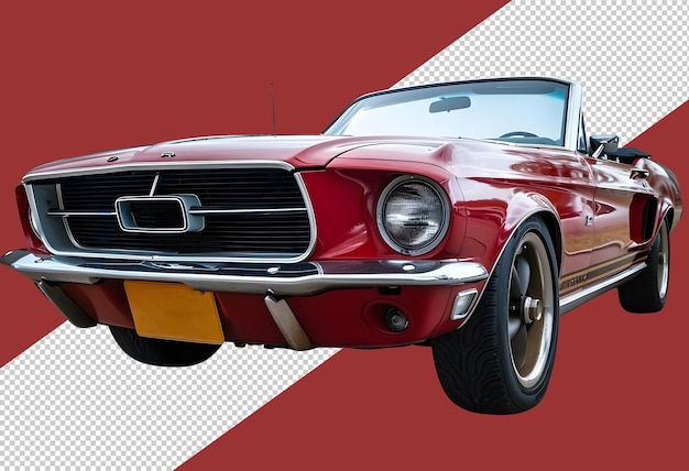 Red American muscle car PNG