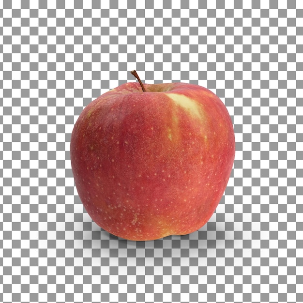 Red Apple on isolated and transparent background