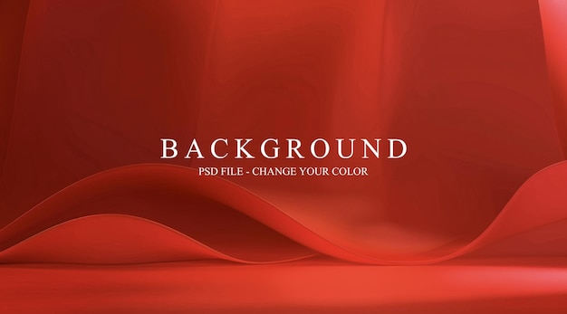 Red background curved lines gradient effect simple design style