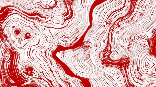 a red background with a pattern of lines in the middle