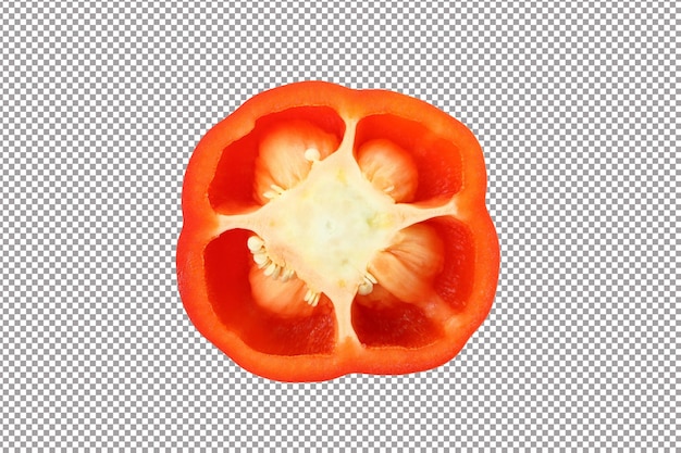 Red bell pepper isolated trnsparent file