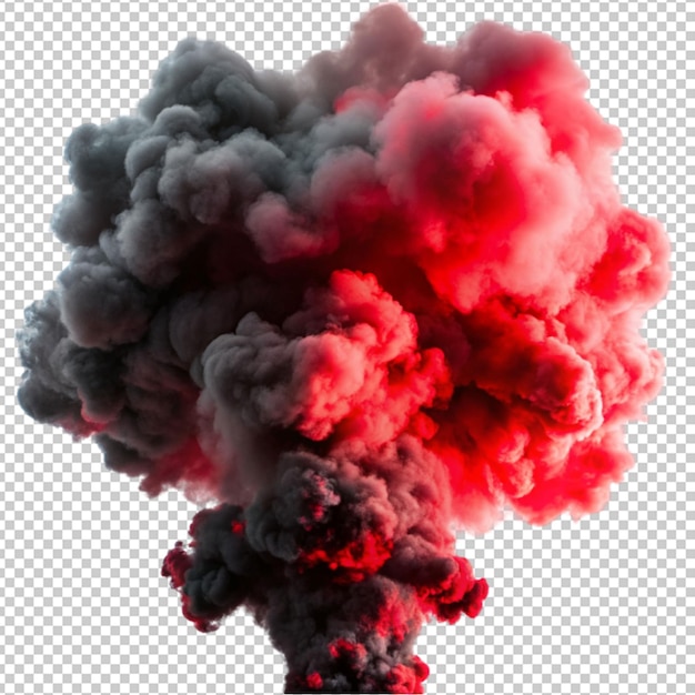 red black smoke