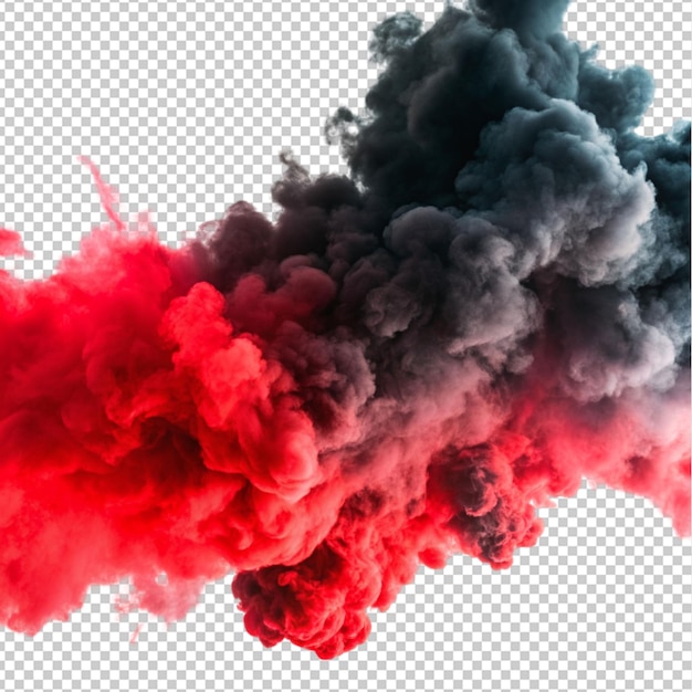 red black smoke