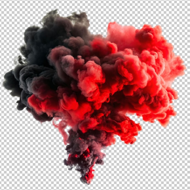 red black smoke