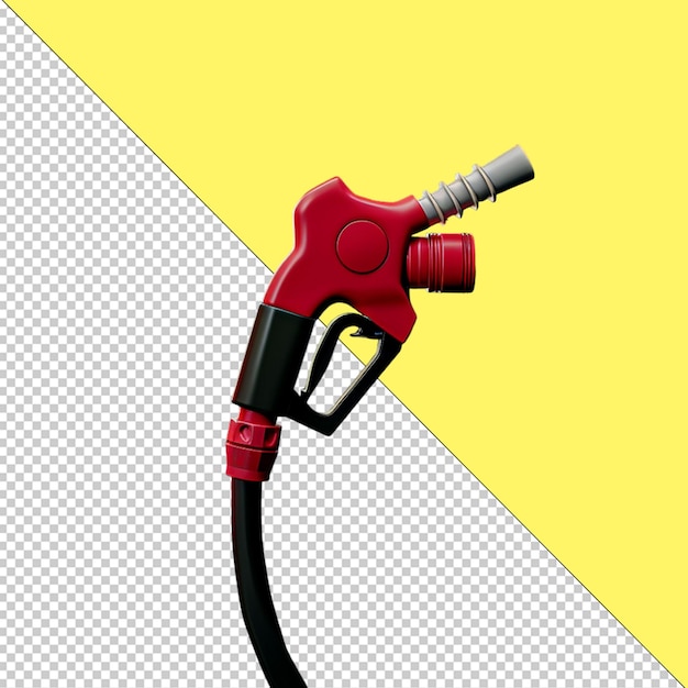 a red blow dryer is shown with a yellow background