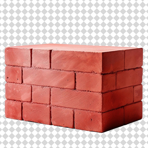 a red brick wall with a white background with a white background