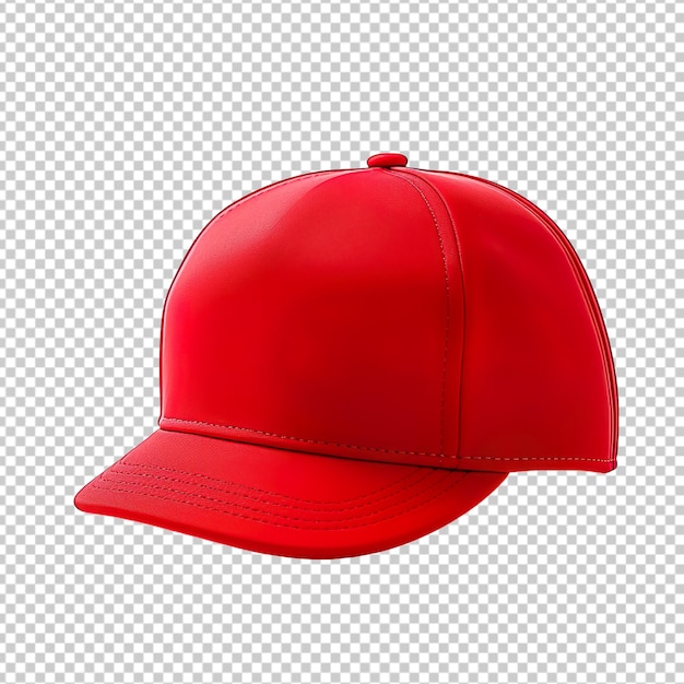 Red cap isolated on transparent background