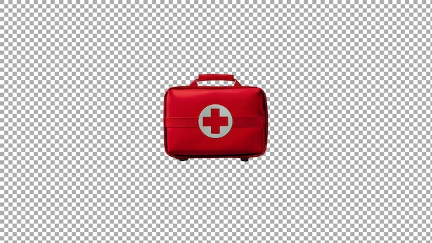 PSD red case with a white cross on it