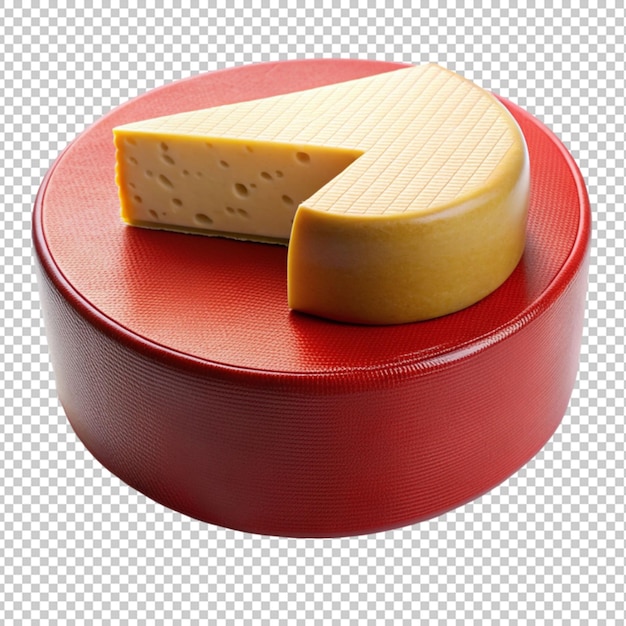 PSD red cheese round box