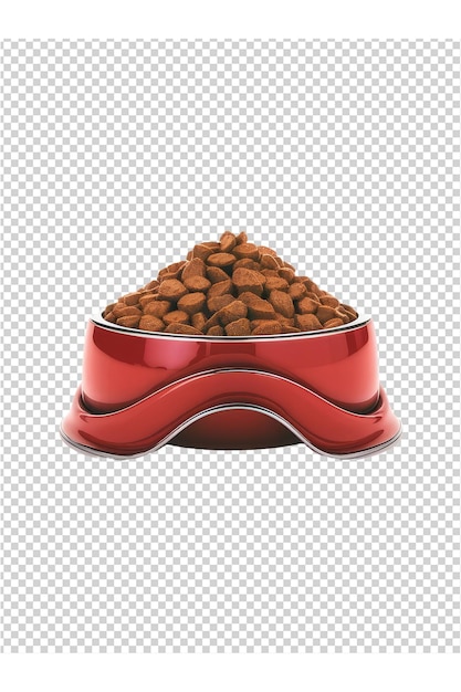 PSD a red container of cat food with the label for a dog food