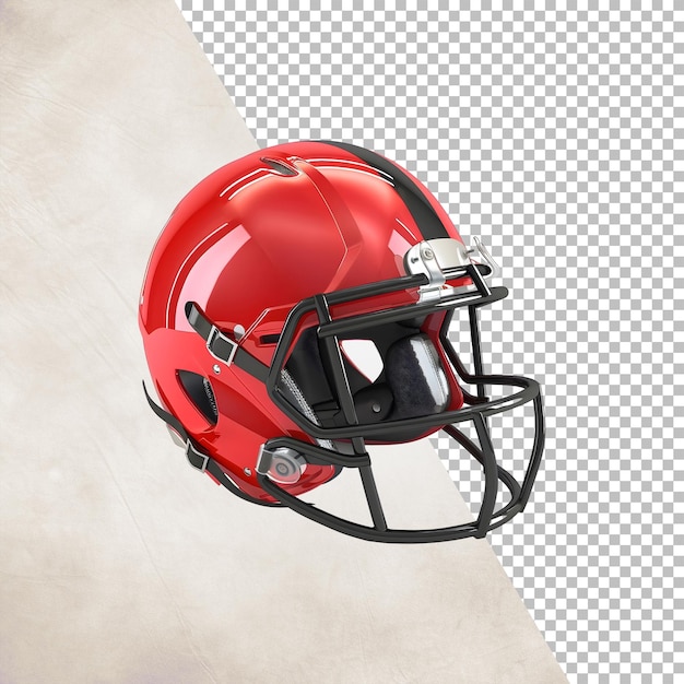 Red cricket helmet Isolated on transparent background png