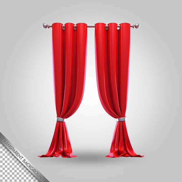 a red curtain with the word f on it