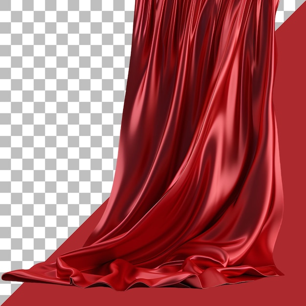 PSD a red curtain with the word  the title  on it