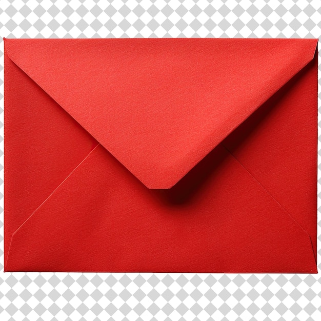 Red envelope Isolated on transparent background PSD file format