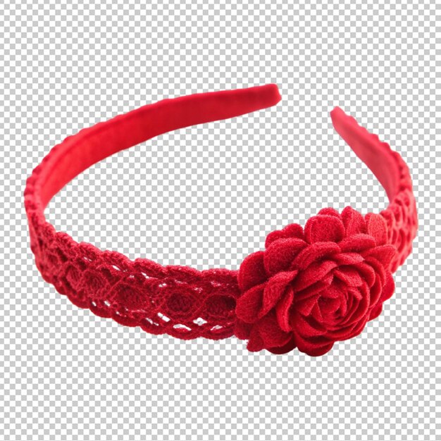 PSD red fancy headband