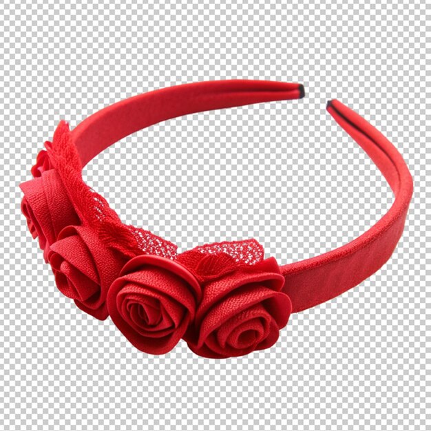 PSD red fancy headband