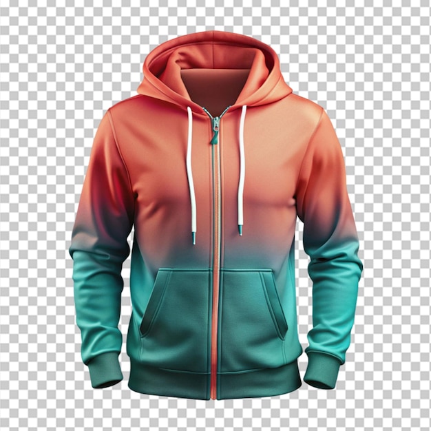 Red and green hoodie mockup