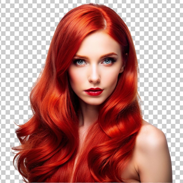 red hair transparent background