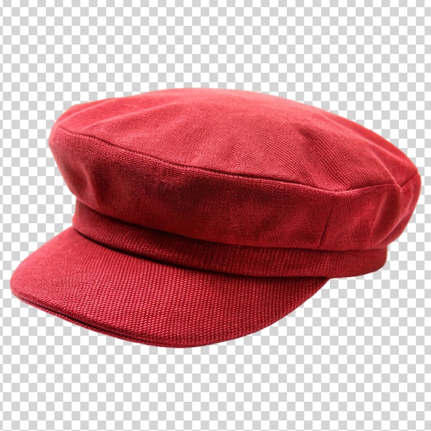 PSD a red hat on transparent background