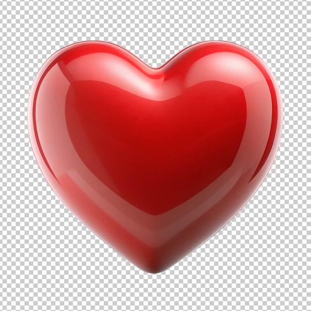 a red heart isolated