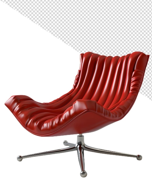 a red leather chair with a red leather seat that says quot the brand of the brand quot