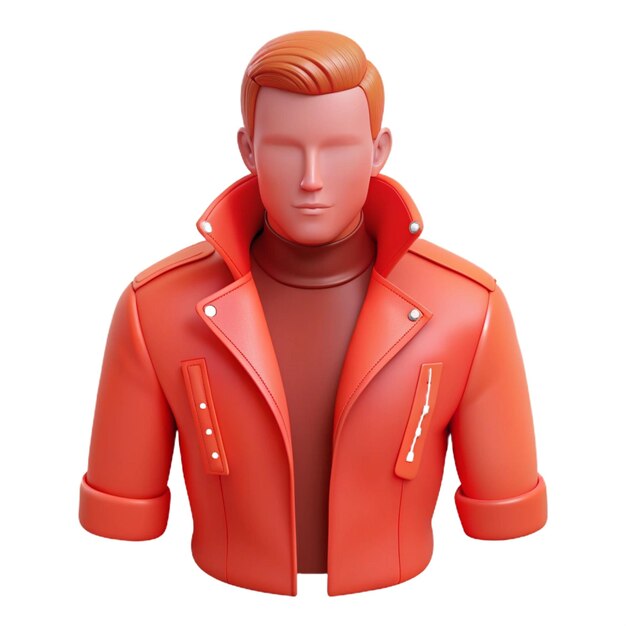 a red leather jacket with a red jacket and a red jacket