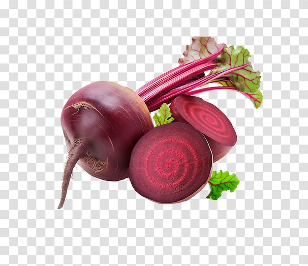 a red onion and a beet on a transparent background