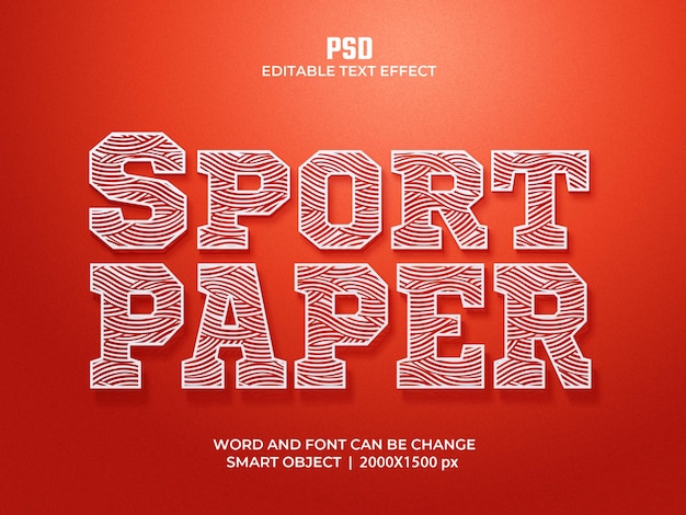 a red poster with a red background that says sport paper