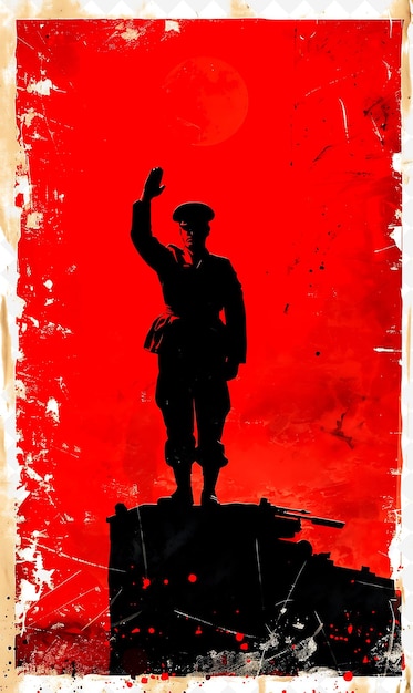 PSD a red poster with a soldier on it that says quot war quot