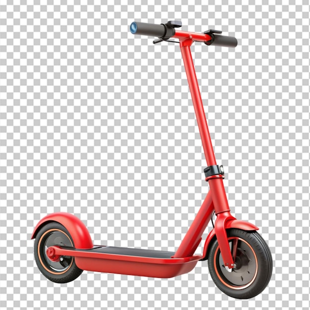 PSD a red scooter with a red body and the word scooter on it