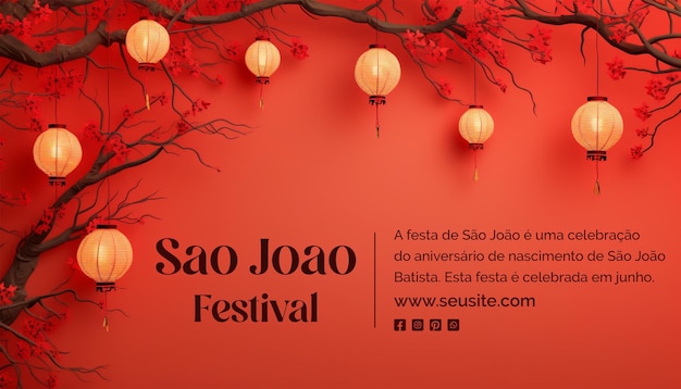 a red sign that says festival is displayed on a red background