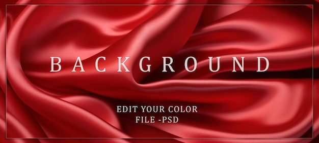 PSD red silk fabric texture