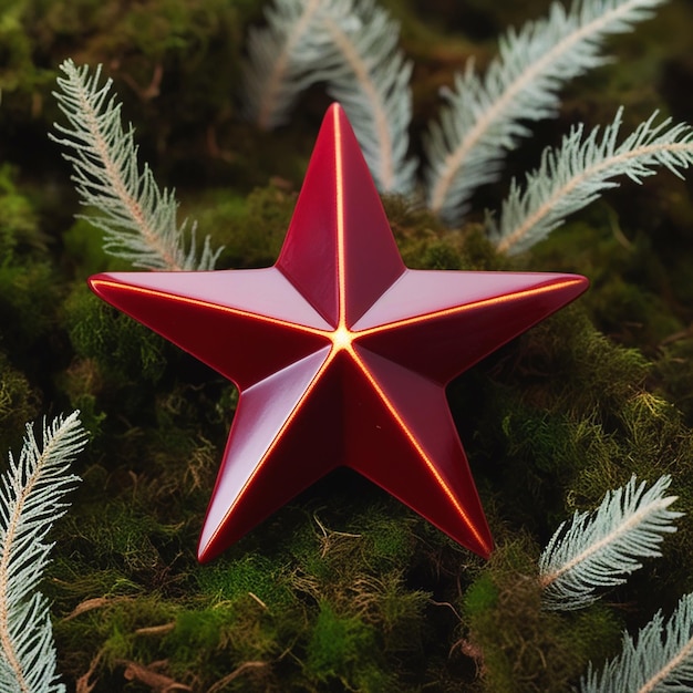 PSD a red star with a red star on it