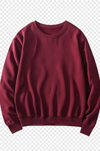 a red sweatshirt with a zipper on the front