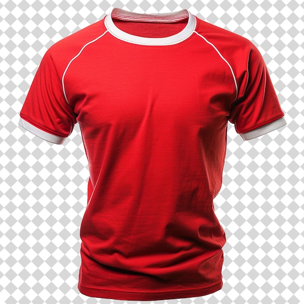 Red T shirt Isolated on transparent background PSD file format