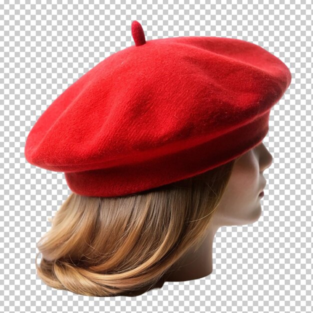 PSD red tam cap isolated