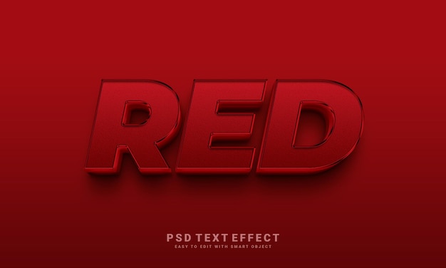 Red Text Effect