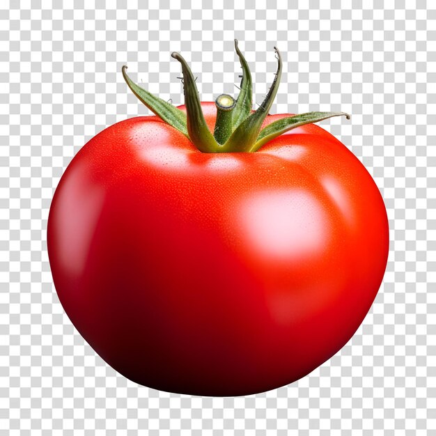 A red tomato isolated on a transparent background PSD