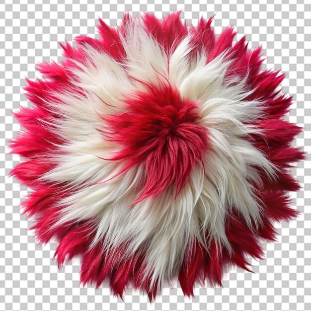 Red and white fur