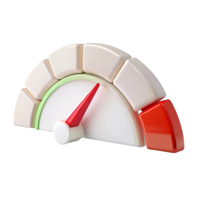 PSD a red and white lego clock with a green arrow pointing to the right