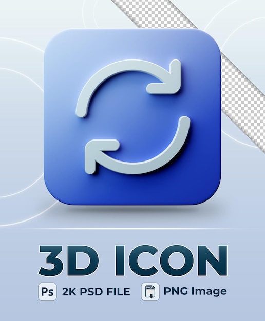 refresh 3d icon