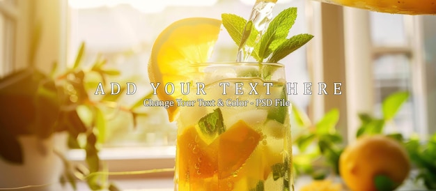 Refreshing Iced Tea with Lemon and Mint