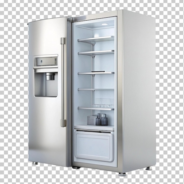 PSD refrigerator isolated on transparent background