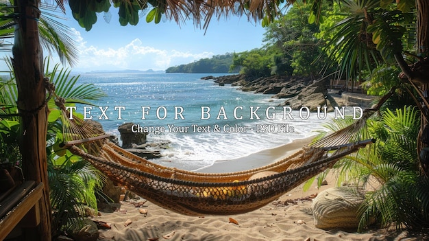 Relaxing Hammock on a Tropical Beach