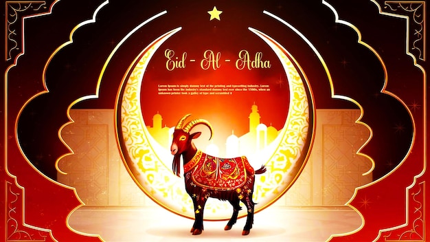 Religious Eid Al Adha celebration background